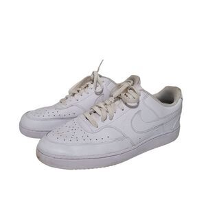 Nike Men's Court Vision Low White Sneakers 11.5